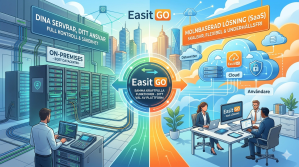Easit GO erbjuds både som on-premises och SaaS – samma funktionalitet oavsett driftsmodell