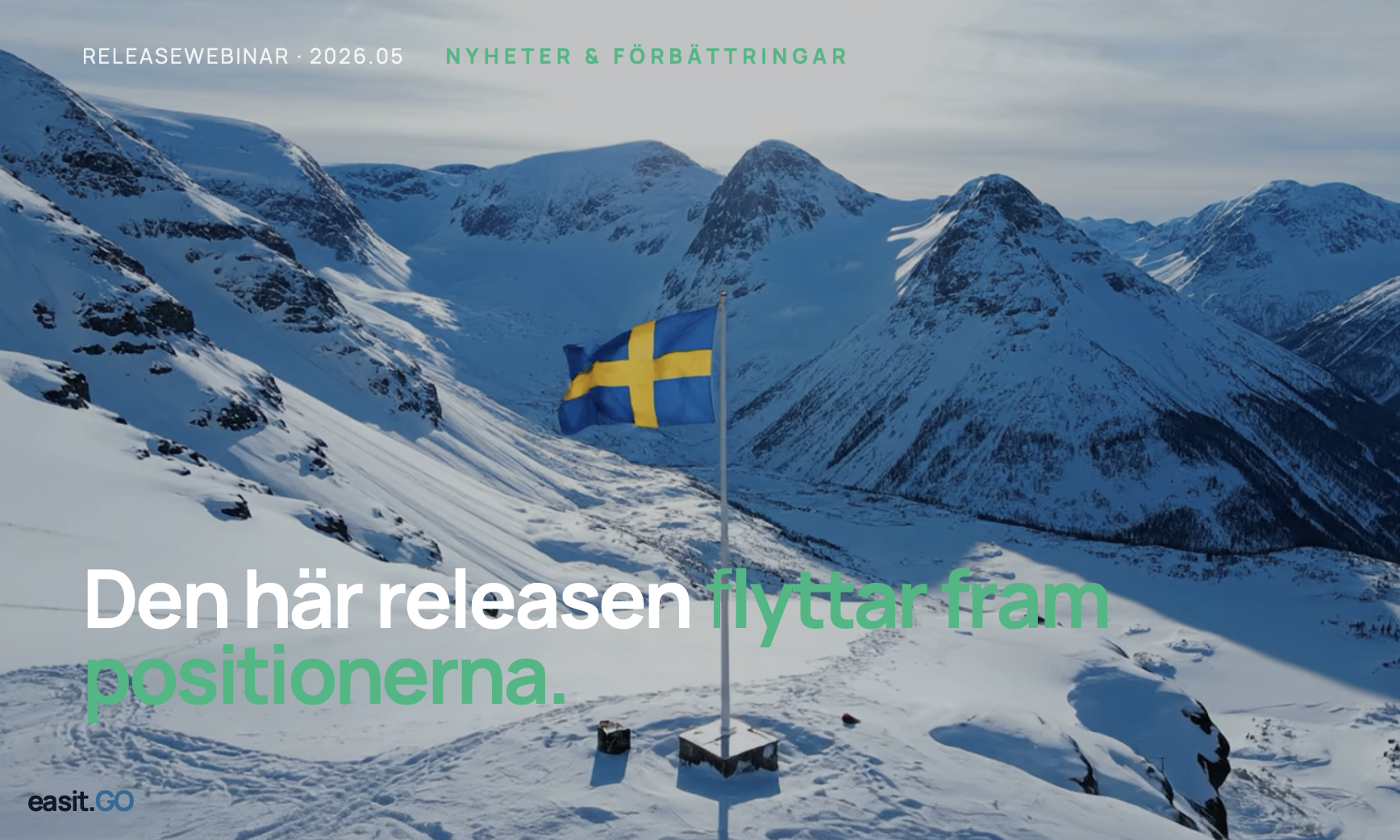 Easit GO release 2026.05 – releasewebinar om nyheter och förbättringar